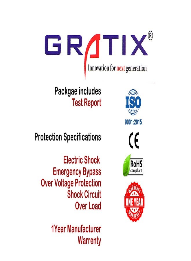 GRATIX 32 AMP PVC plastic 2 pole DP ELCB+MCB single phase with ISI marked MCB - Image 5